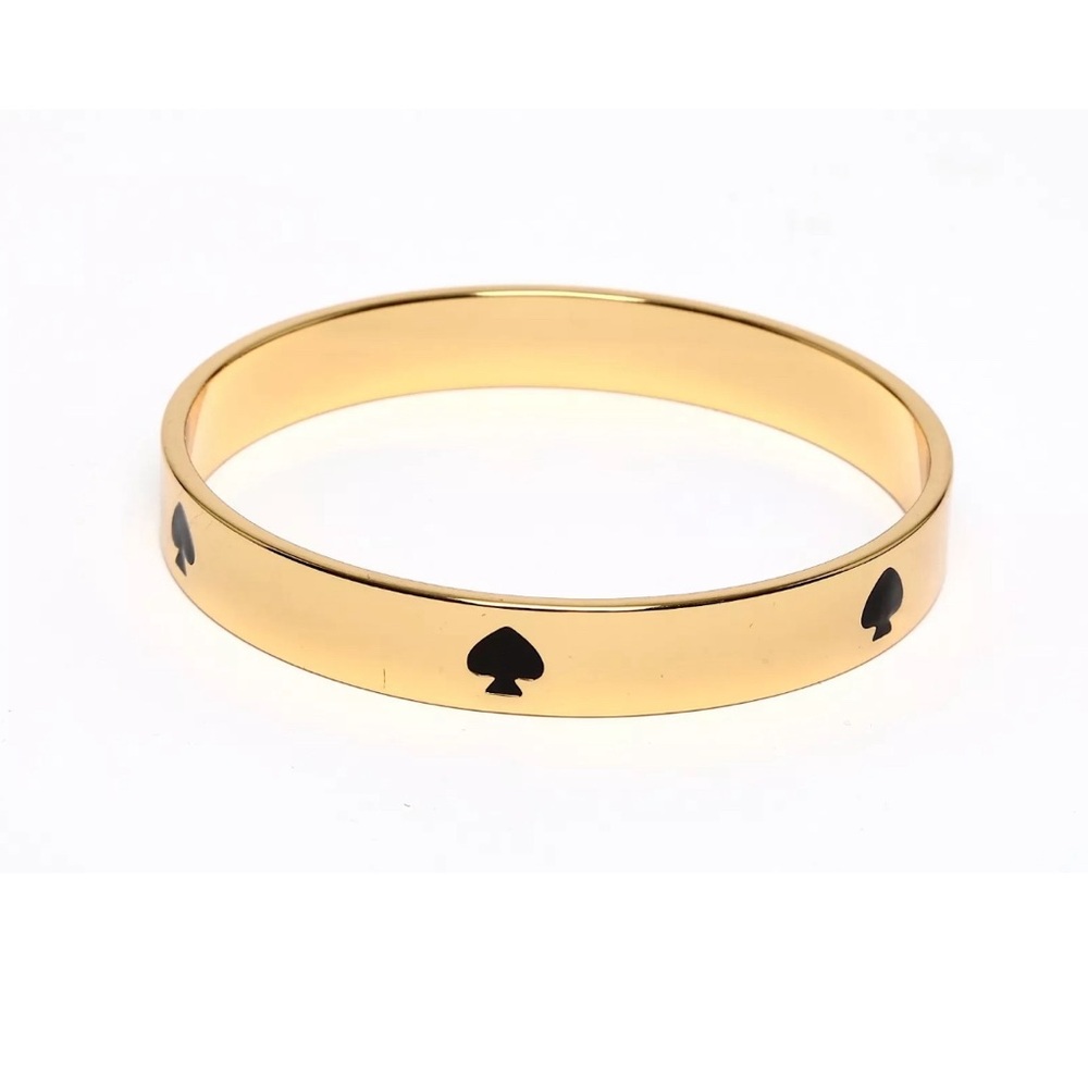 Kate Spade Gold and Black Bangle Bracelet
